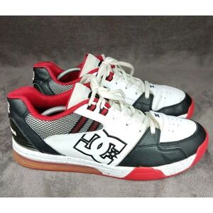 DC Shoe Co USA Men's Versatile Lace Skate Sneaker White/Black/Red Size 13